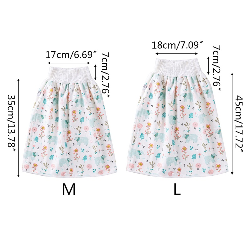Quần Tã Dạng Váy 2 Trong 1 Thoải Mái Chống Thấm Nước Có Thể Giặt Rửa Cho Bé Sơ Sinh