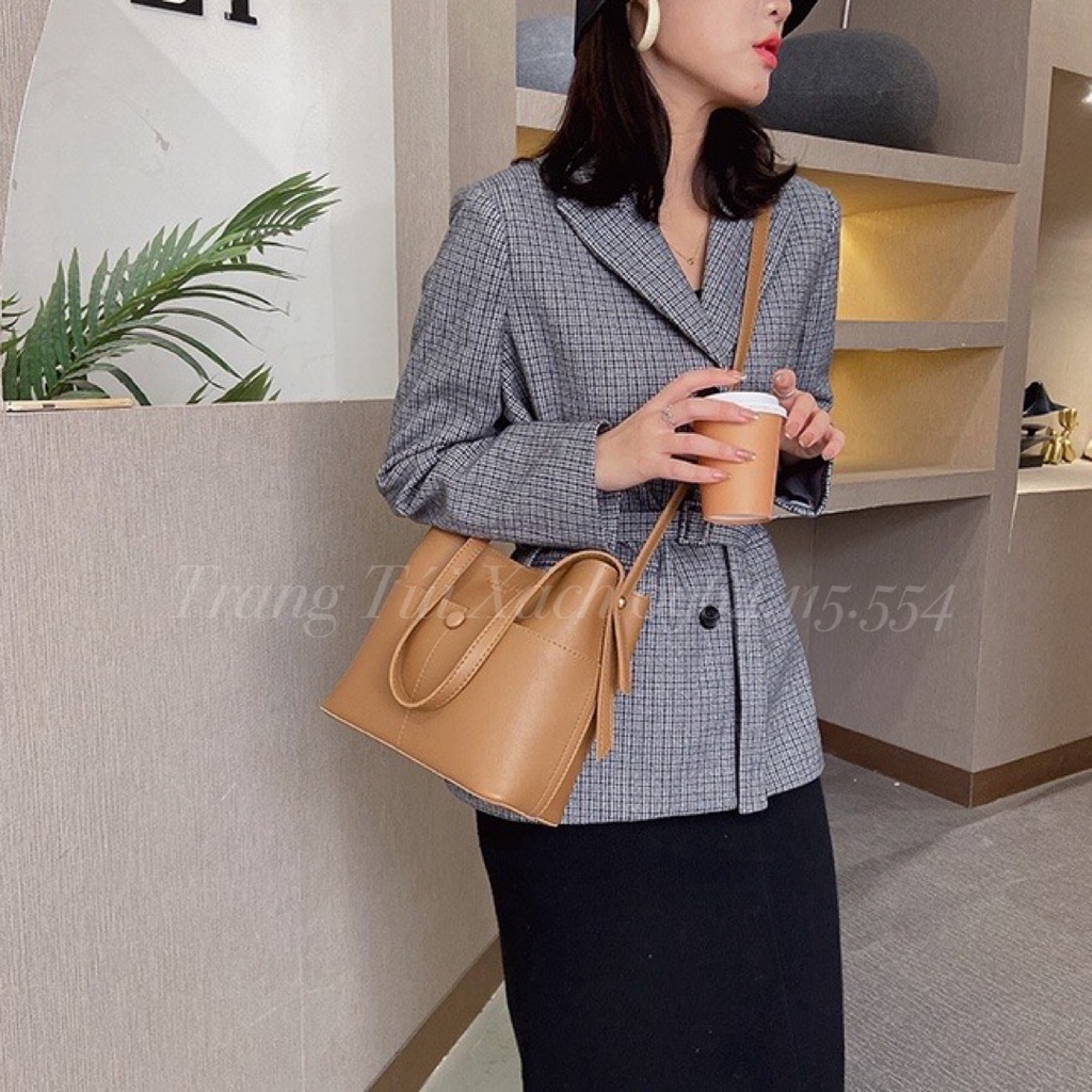 Túi Xách Nữ Đeo Chéo Túi Tote Công Sở Dáng Vuông Nhiều Ngăn Đi Làm Đi Học TTX76