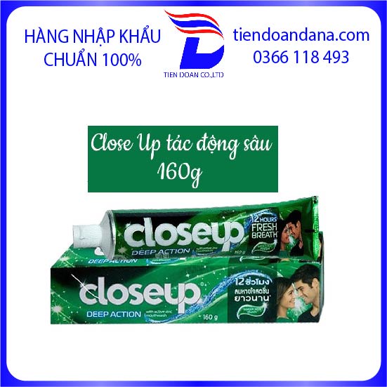 Kem đánh răng CLOSEUP ⚡ HÀNG NHẬP KHẨU ⚡Thái Lan 160g