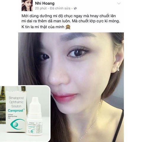 Thuốc dưỡng dày và dài mi Careprost