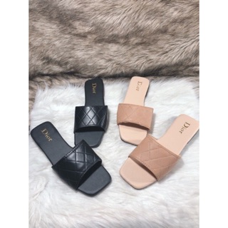 Dép lê quai ngang trần chỉ hai màu kèm ảnh thật