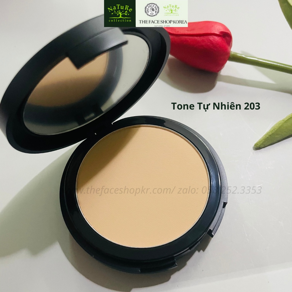 Phấn phủ nén trang điểm siêu mịn dưỡng da chống nắng The Face Shop fmgt Ink Lasting Powder Foundation 9g SPF30+PA+++