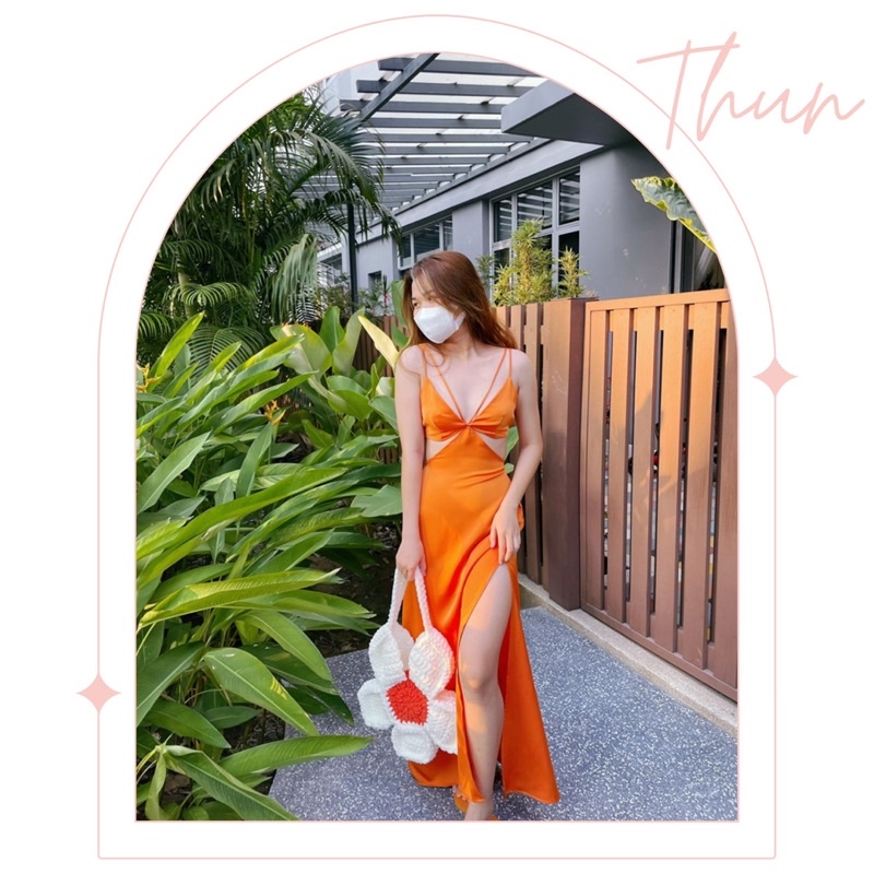 Đầm Thiết Kế Maxi Hai Dây Đi Biển [Maxi Biển Bốn Sắc]