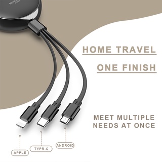 Dây cáp sạc nhanh 3 trong 1 cho Iphone Android Micro USB Type-C
