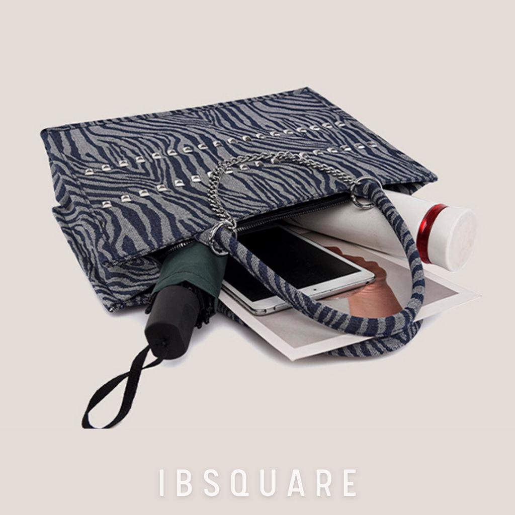 Túi Bản To IBSQUARE-TL1 Đựng Laptop máy tính macbook 15.6 inch phong cách y2k denim