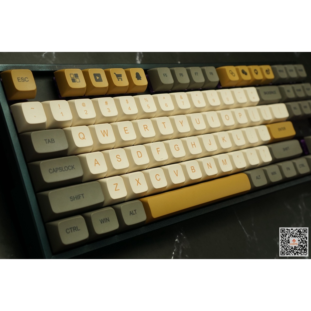 Keycap Shimmer 9.5mm PBT profile XDA in dyesub 127 nút cho bàn phím cơ layout 108/104/98/87/84/75/68/64/61