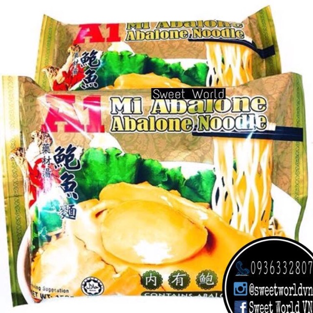 Mì gói bào ngư A1 (150g) - Malaysia