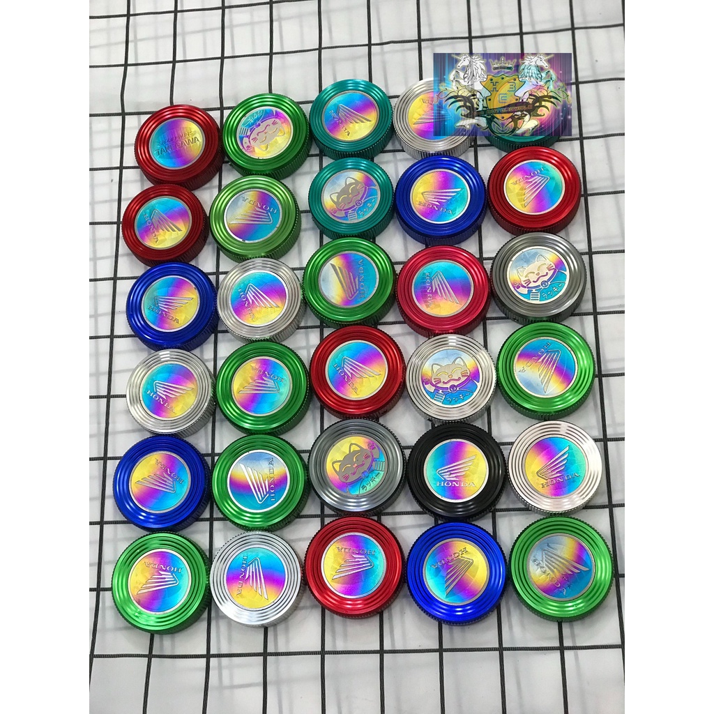 NẮP BÌNH XĂNG NHÔM CNC TẶNG KÈM MIẾNG DÁN TITAN