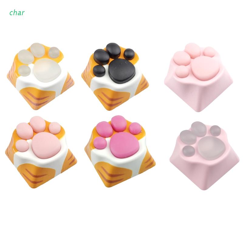 Nút Bàn Phím Cơ Bằng Kim Loại Hình Chân Mèo Dễ Thương