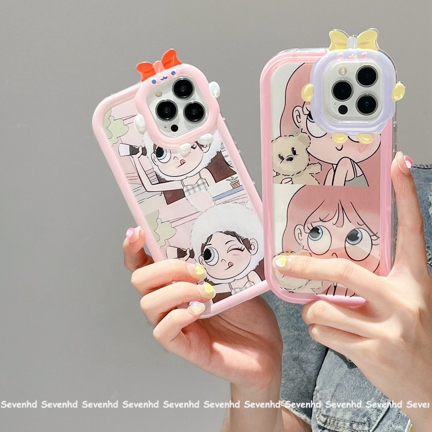 Ốp Điện Thoại Mềm Họa Tiết Quái Vật Hoạt Hình Cho iPhone 14 13 12 11 Pro Max Xs Max Xr X 7 8 6 6s Plus