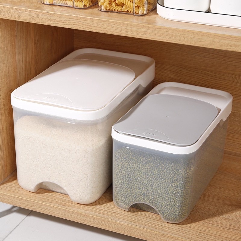 Thùng đựng gạo thông minh 5-10kg có bánh xe đa năng