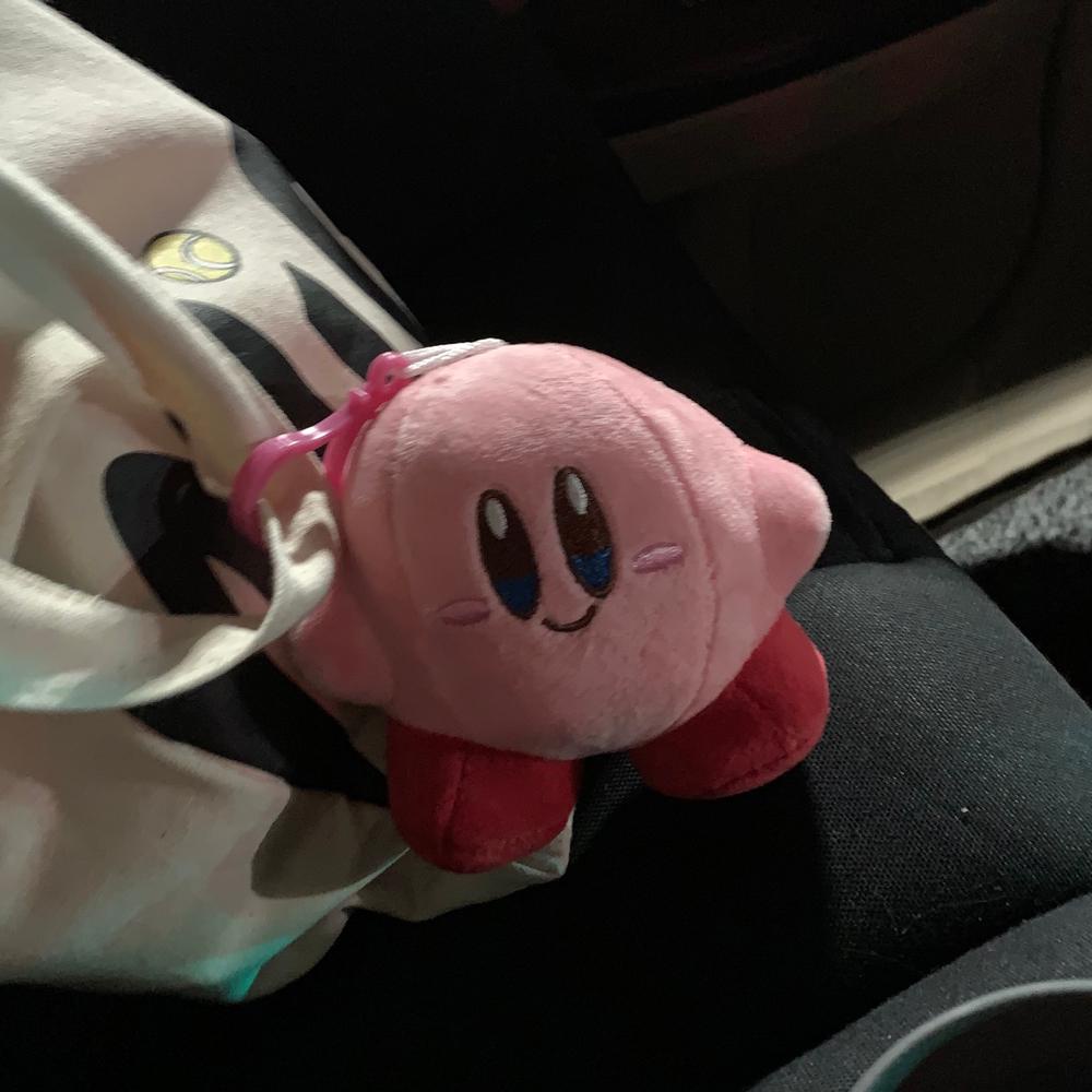 LILYES Móc Khóa Búp Bê Kirby Nhồi Bông Dễ Thương
