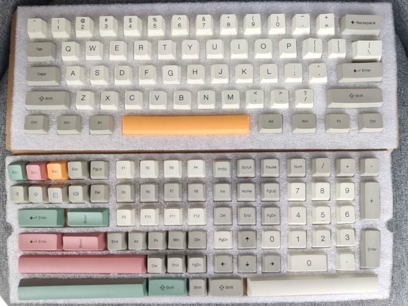 Nắp Đậy Bàn Phím Cơ PBT 9009 OEM Màu Xám Phong Cách Retro