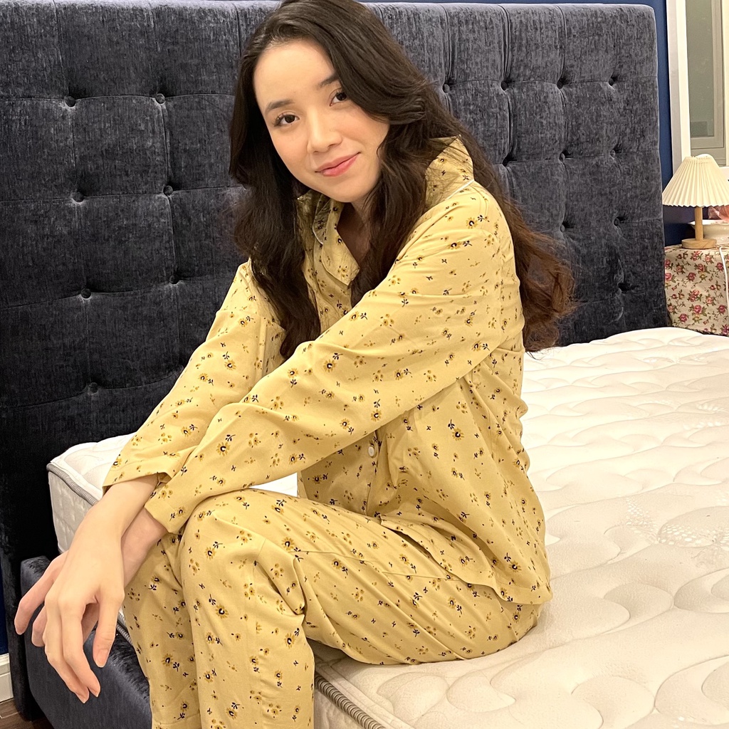 BỘ ĐŨI MẶC NHÀ DÀI TAY - Pijama Chất Lụa Đũi Mềm Thoáng Mát Nhiều Họa Tiết Nhiều Màu