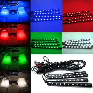 Đèn led 12 bóng mềm gắn chân trang trí nội thất xe hơi