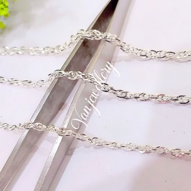 Dây xích chéo bạc ta s99(trẻ con và người lớn)_ Van jw