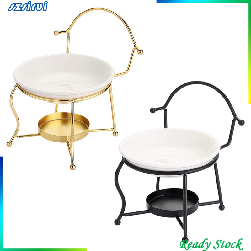 (Hàng Mới Về) Dụng Cụ Nấu Sáp Thơm Kèm Giá Đỡ Tiện Dụng
