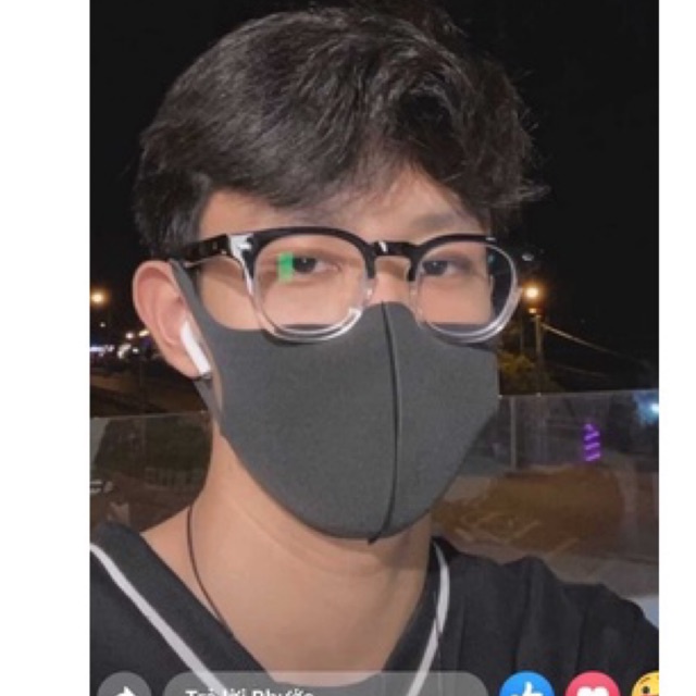 Kính không độ, gọng kính cận nam nữ viền dày nhựa ombre và đen Jolie eyewear 3505