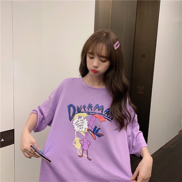 Áo Ulzzang FREESHIP Áo Thun Unisex Nam Nữ Tay Lỡ Form Rộng Ulzzang [áo unisex