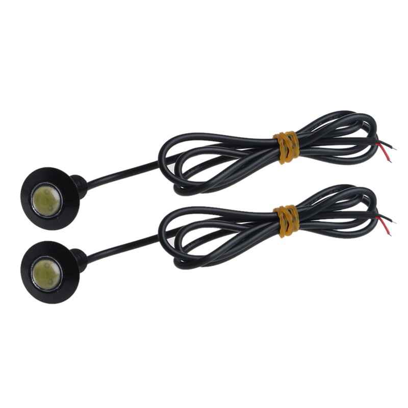 1 Cặp đèn mắt đại bàng siêu mỏng cho xe hơi 23mm 12V