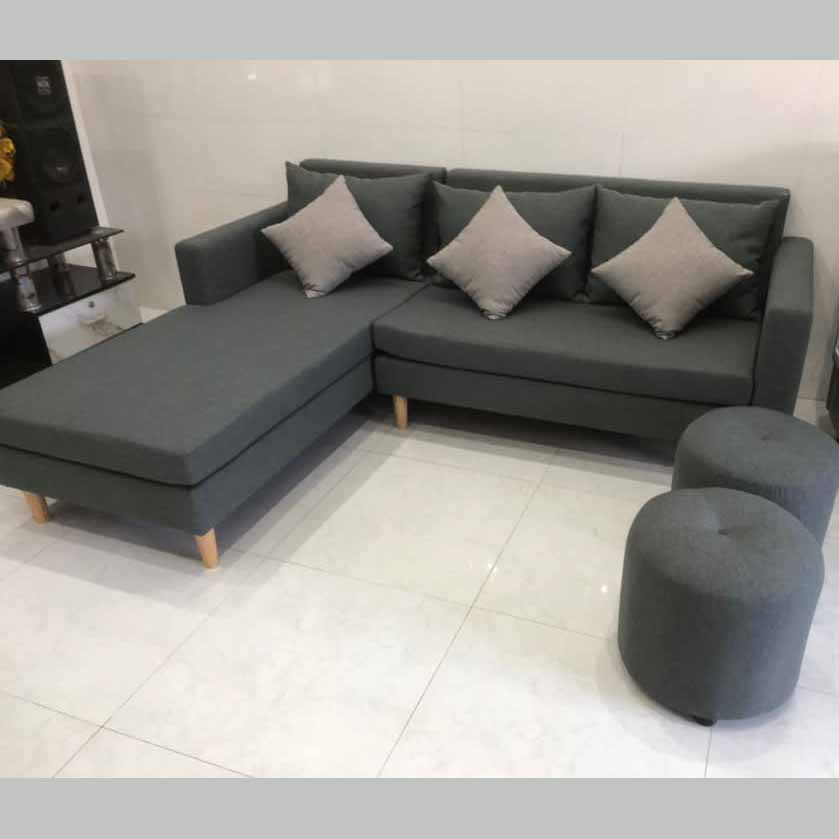 Bộ ghế sofa phóng khách góc L giá rẻ hiện đại