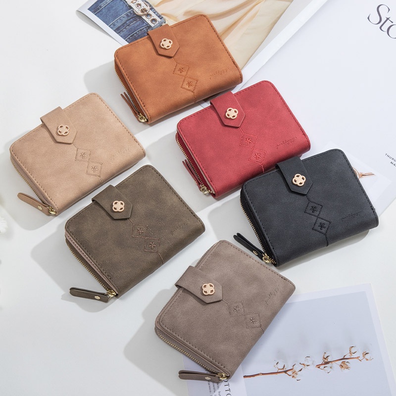 Ví Ngắn Đựng Thẻ Thiết Kế Dễ Thương Cho Nữ