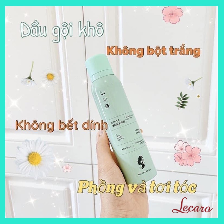 Dầu gội khô hương đào 150ML giúp tóc sạch sâu, mềm mượt tức thì-LECARO