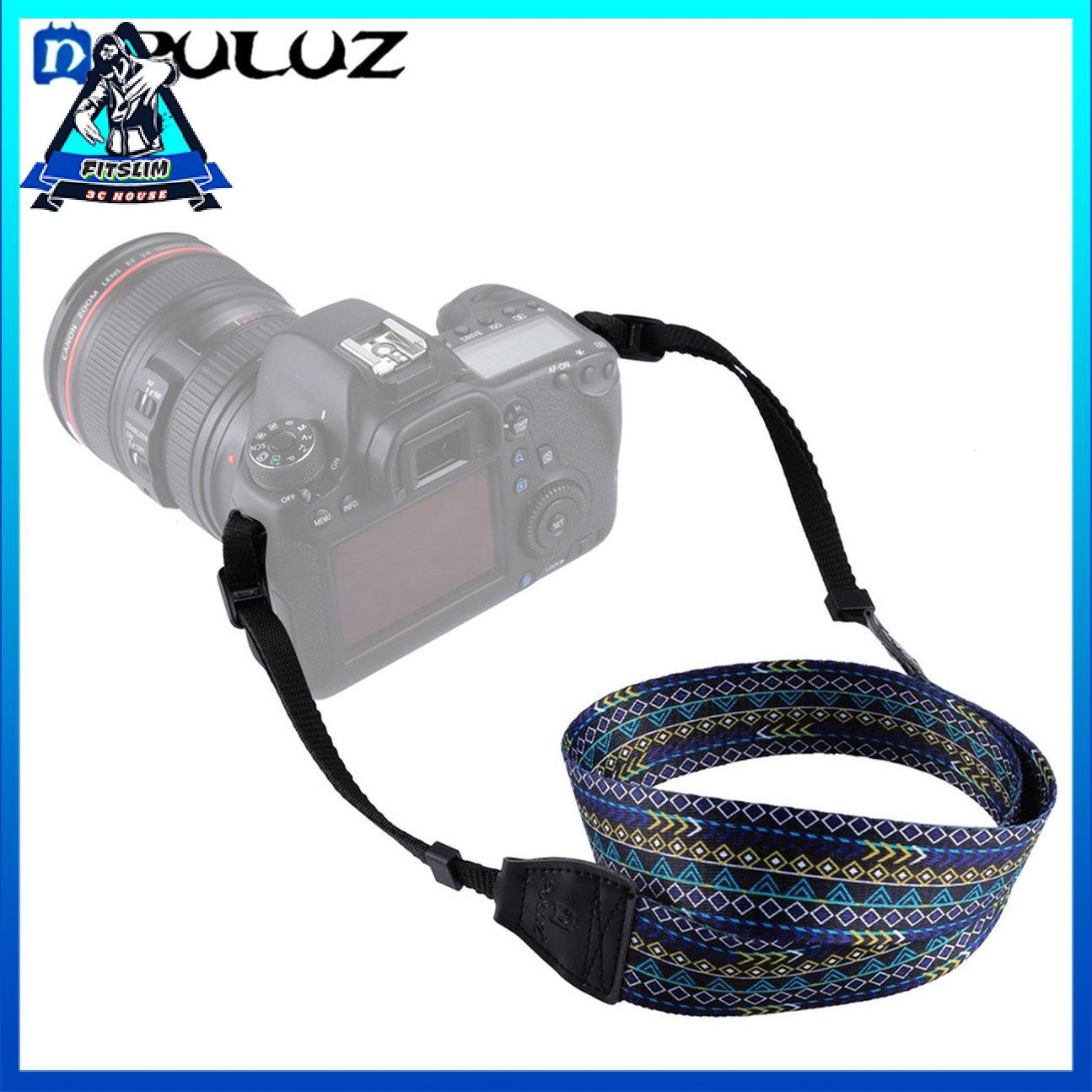 Dây Đeo Máy Ảnh Slr / Dslr Họa Tiết Thổ Cẩm