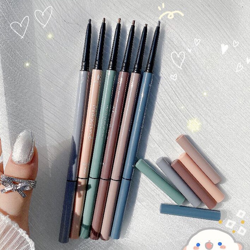 Bút Chì Kẻ Lông Mày Ultra-Smooth Hai Đầu Chống Mồ Hôi Siêu Mịn Tự Nhiên