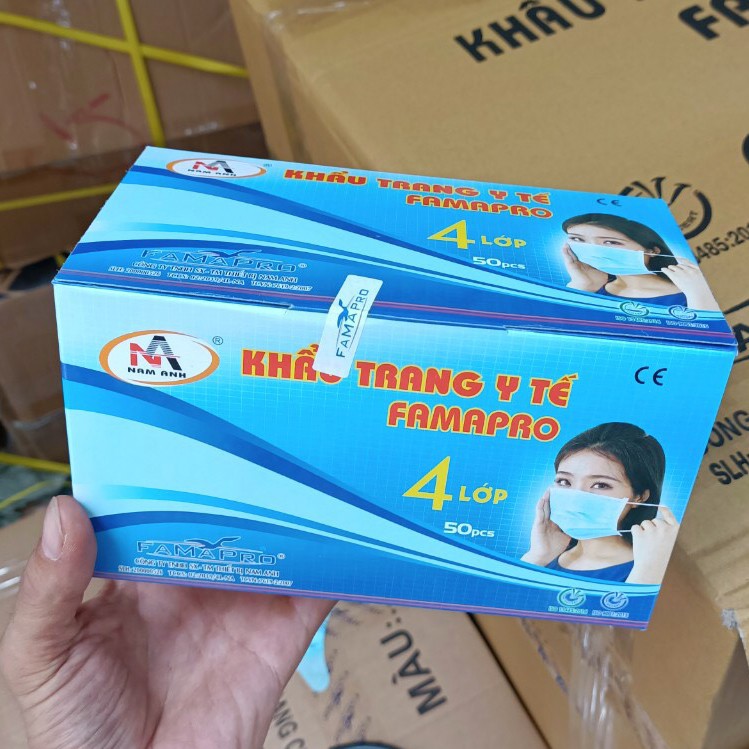 Khẩu Trang Y Tế 4 Lớp giấy Kháng Khuẩn