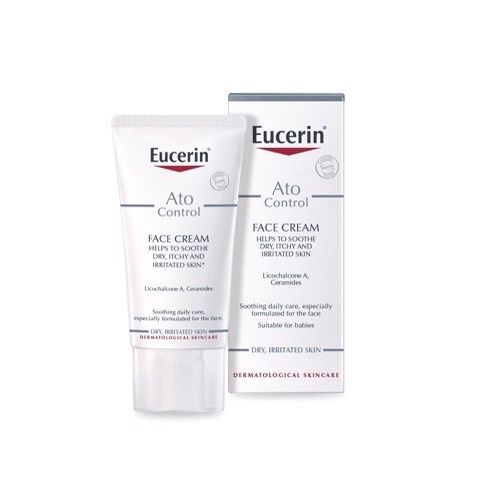 Kem dưỡng Eucerin ato control face care cream dành cho da kích ứng/dị ứng/vdcd ở giai đoạn khô, ngứa, đỏ