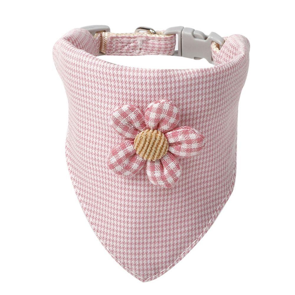 LEISURE Khăn Choàng Cổ Hình Tam Giác Họa Tiết Hoa / Mèo Thời Trang