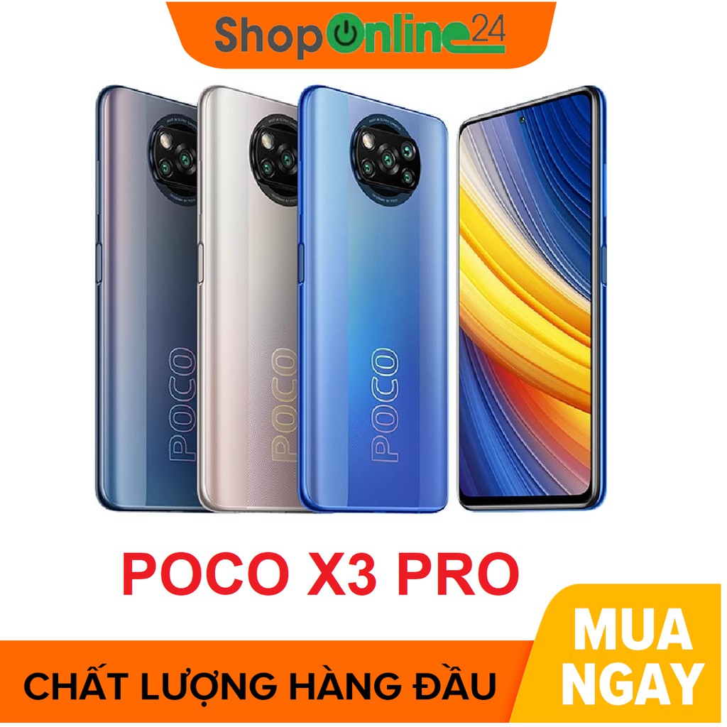 Điện thoại POCO X3 Pro 6/128GB - Hàng chính hãng Bảo hành 18 Tháng