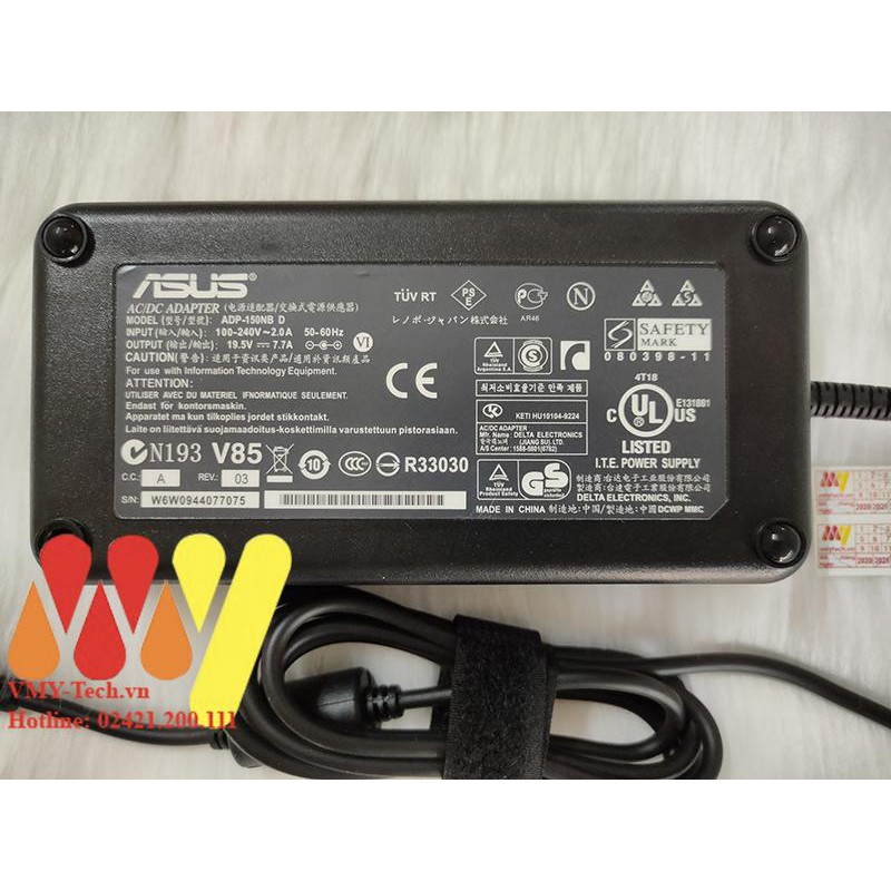 SẠC LAPTOP ASUS GENUINE 19.5V 7.7A ADP-150NB D G73S G73SW-A1 - EUC HÀNG CAO CẤP