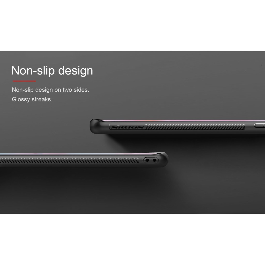 Ốp Lưng Nillkin Textured Case Vân Carbon Siêu Mỏng Màu Đen Cho Huawei P30 Pro / Huawei P30