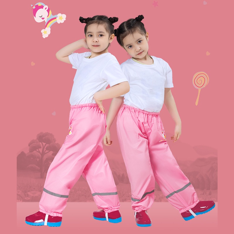 Bộ Áo Liền Quần Đi Mưa Chống Thấm Nước In Hoạt Hình Dễ Thương Cho Bé Akku