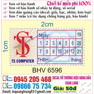 In tem bảo hành