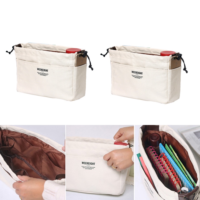Túi Đựng Mỹ Phẩm Bằng Vải Canvas Đa Năng Chống Thấm Nước Tiện Dụng