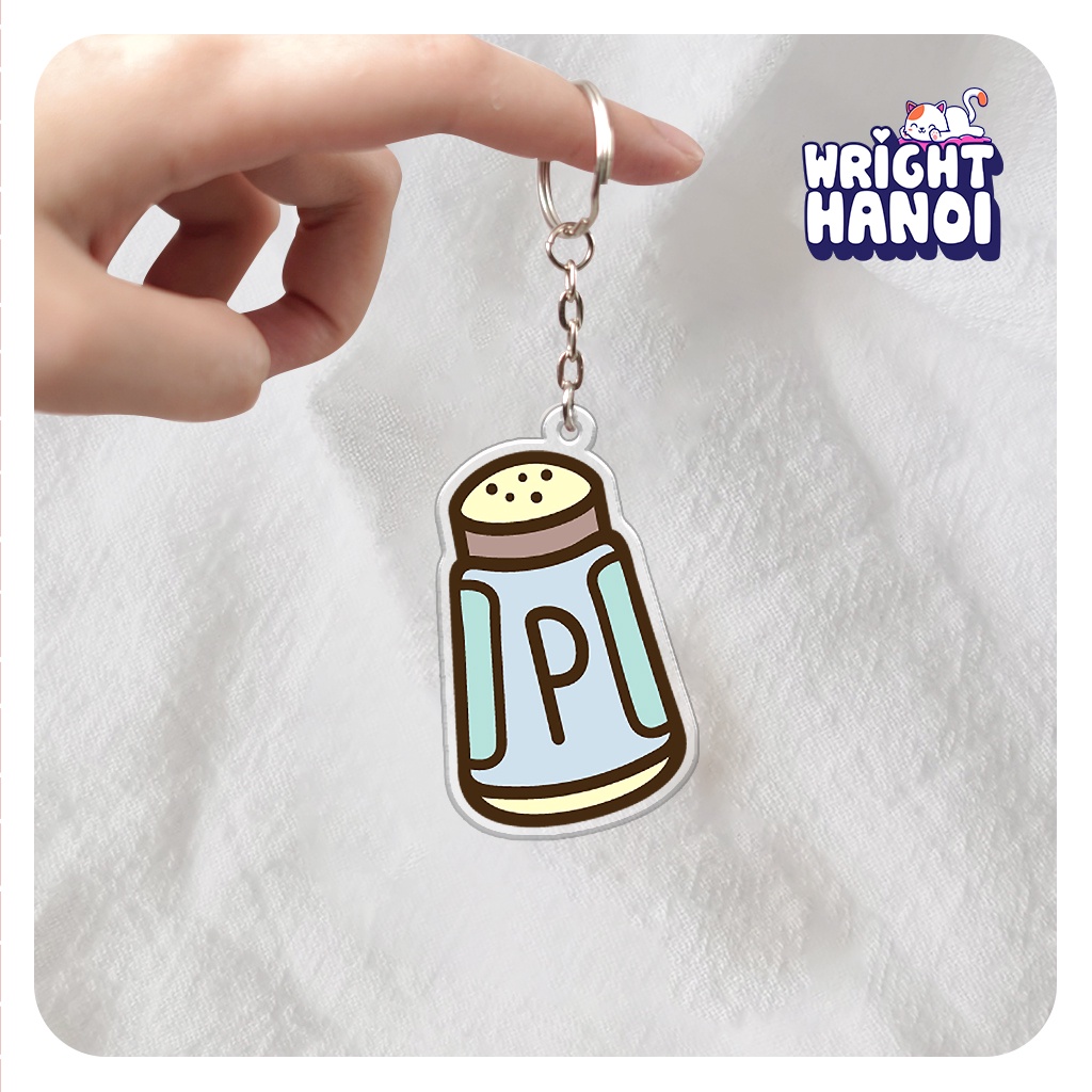 Móc khóa lọ muối cute dễ thương cho bạn bè, người yêu