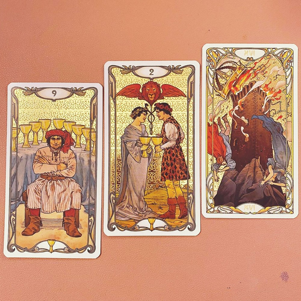 Bài Golden Art Nouveau Tarot (Guu Tarot Shop)