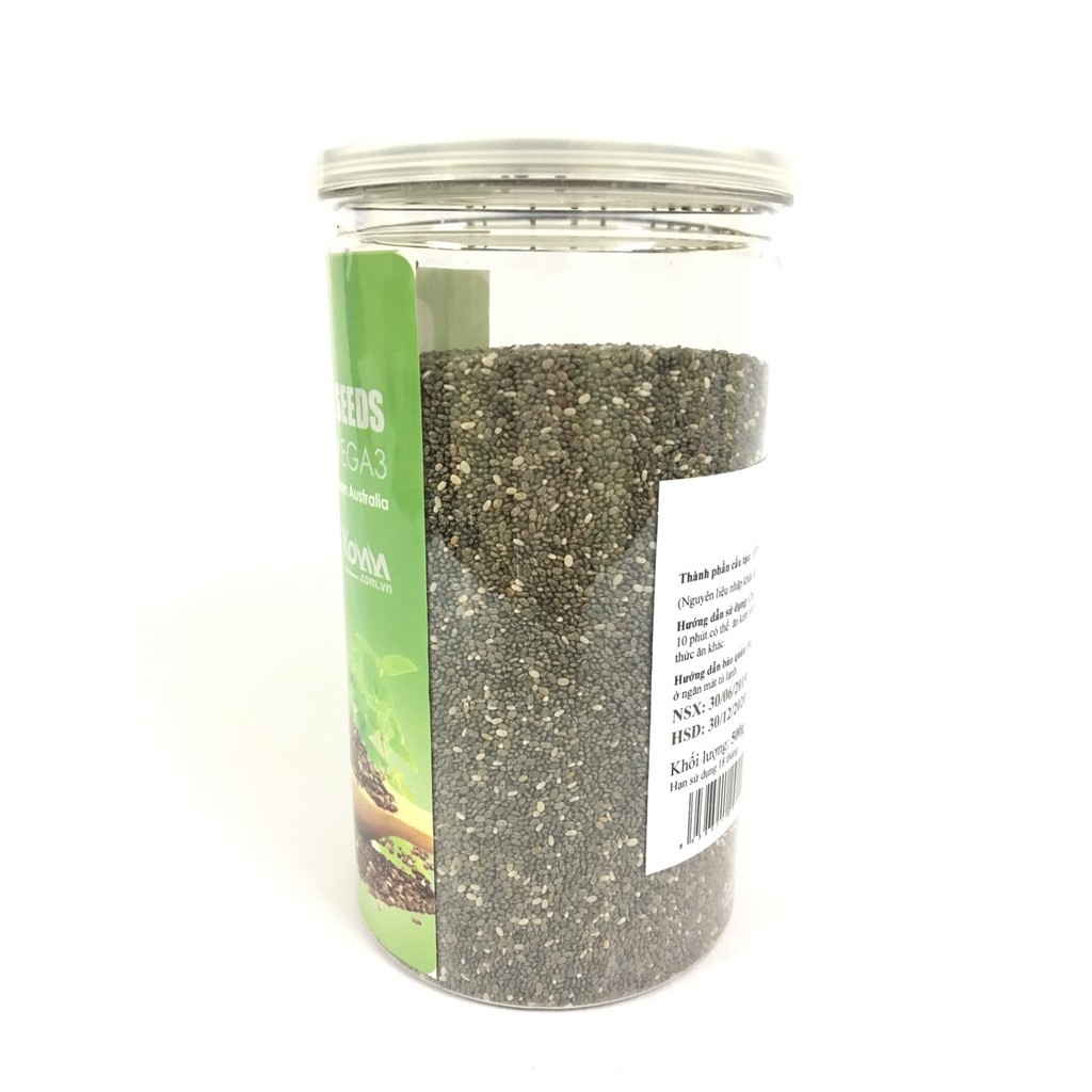 Hạt Chia Organic Nhập Khẩu Mỹ Hộp 500g