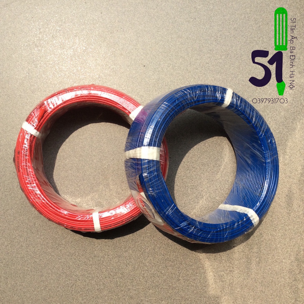 Dây điện đơn chính hãng Trần Phú 1x1, 1x2.5, 1x4