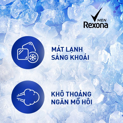 Khử Mùi Khô Thoáng Cho Nam Rexona Ice Cool