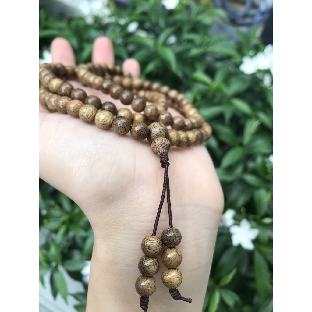 Vòng Tay Chuỗi Hạt Trầm Hương 6mm 108 hạt HANMYNGHE
