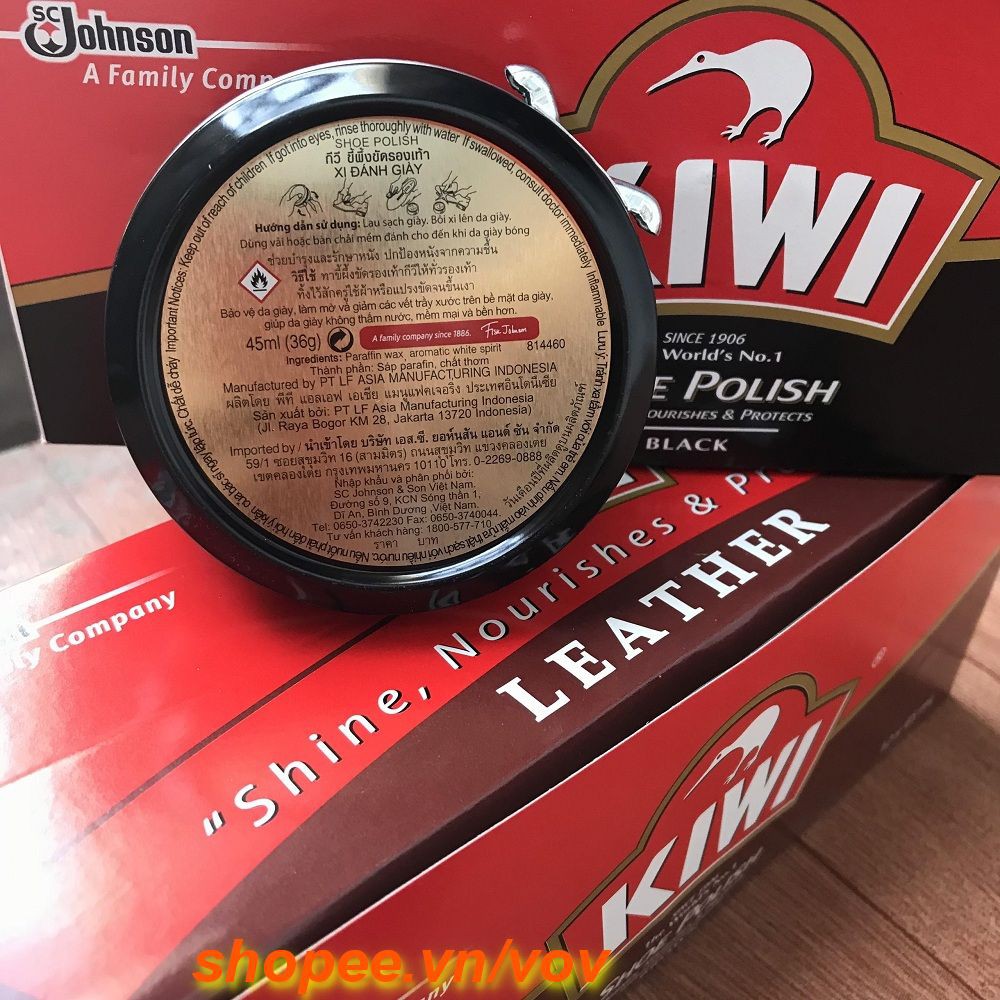 Xi Đánh Giày Màu Đen 45ml Kiwi Paste Sp Black Chính Hãng.