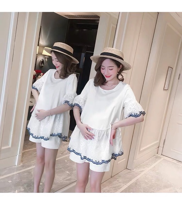 đồ bộ bầu lửng chất đẹp mát mặc hè hợp thời trang hàng quảng châu cao cấp