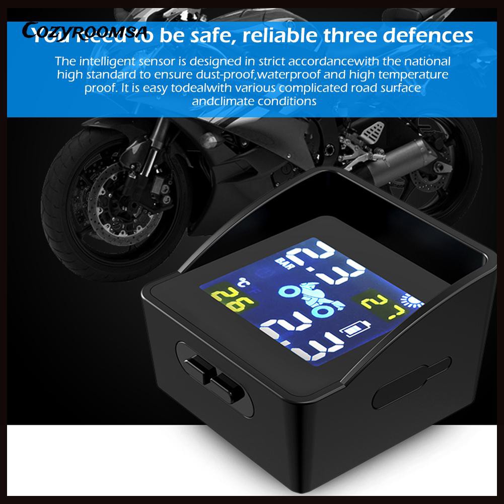 Hệ Thống Báo Động Áp Suất Lốp Xe Máy Tpms 2 Cảm Biến