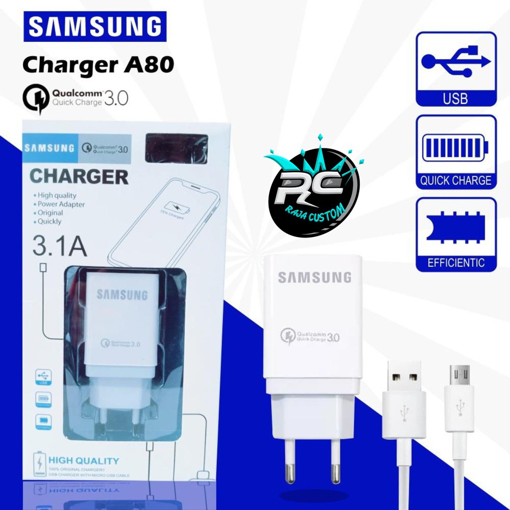 Cáp Sạc Nhanh 3amper Cho Samsung A80 J2 Prime J3 J5 J7 Rj5098