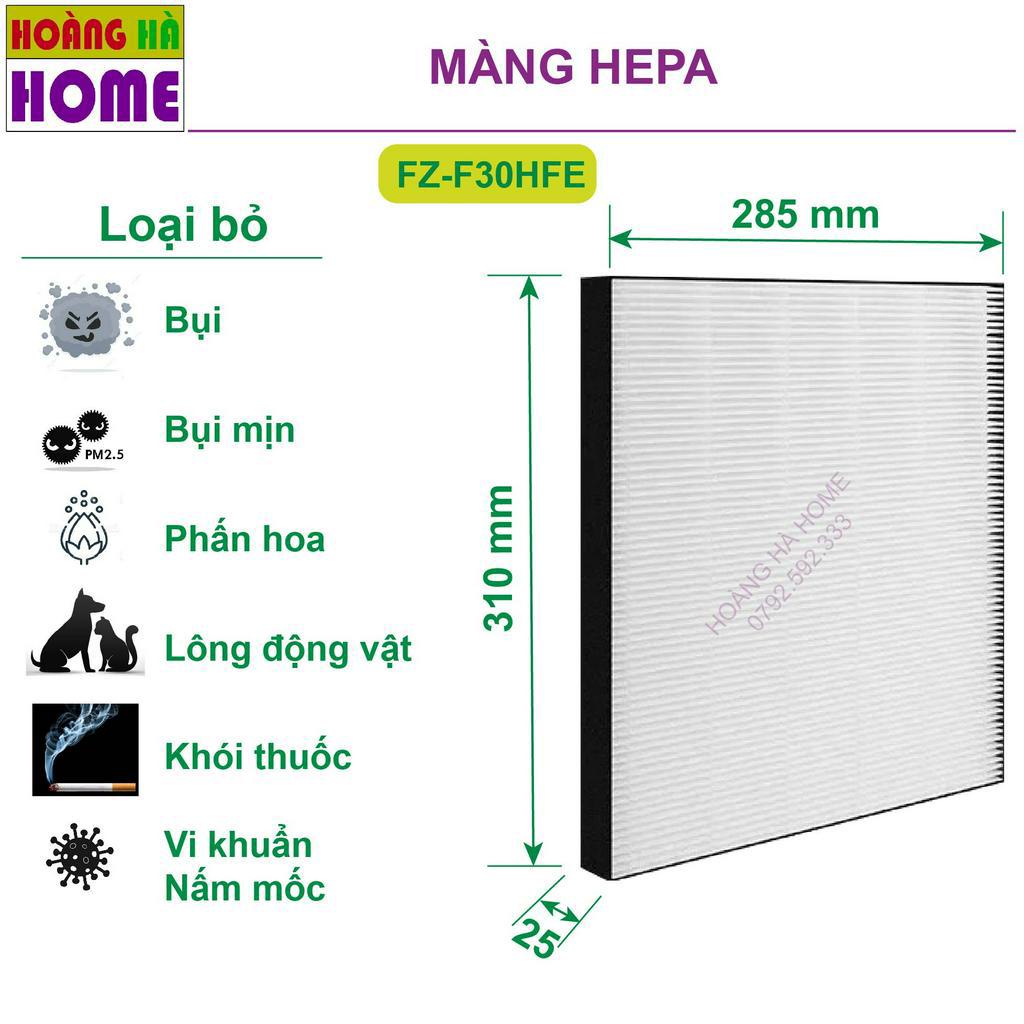 Màng lọc không khí sharp FP-J30E FP-JM30V FU-A28EV FP-GM30E KC-F30EV KC-30T5 FP-F30E, Màng lọc hepa sharp