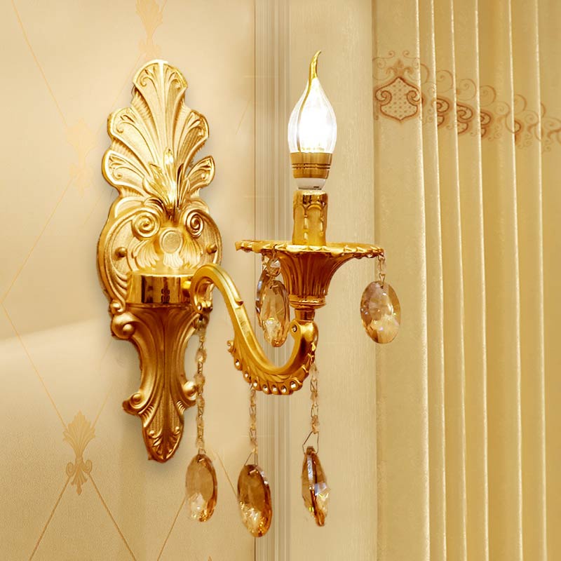 Đèn Tường Nến Vàng Kim Đèn Tường Trang Trí ĐÈN TRANG TRÍ SIÊU RẺ Thiết Kế Hợp Kim Cao Cấp Mạ Vàng 020